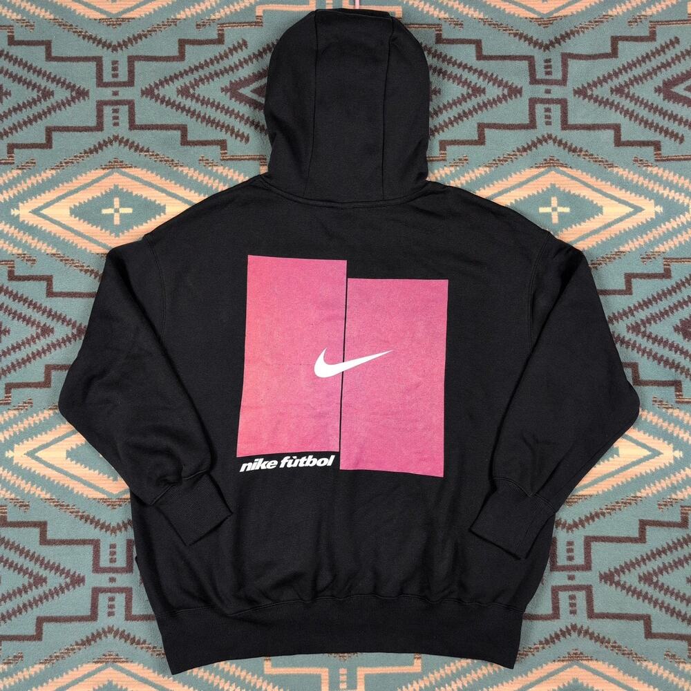 Nike Women's Futbol Hoodie Soccer Black Oversized Large New NWT Deadstock WC